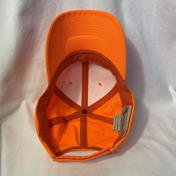 OC Outdoor Cap Plain Orange Strapback Hat Cap Adjustable Hunting Baseball cbar99 - Picture 7 of 11